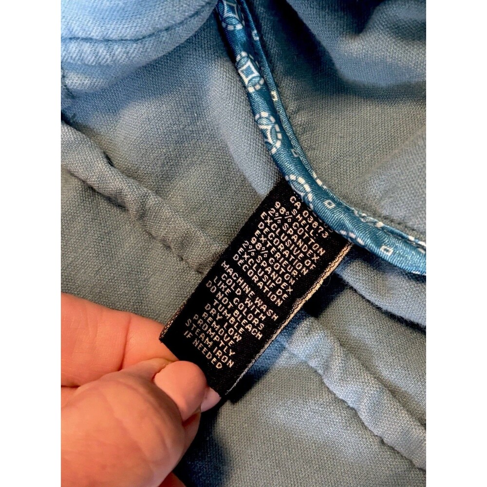 Vintage American Eagle Outfitters Teal Velvet Blazer Jacket Blazer Women's M Y2K - Picture 6 of 8